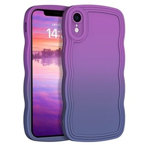 【送料無料】GUAGUA IPHONE XR ケース アイフォン XR カバー いPHONE XR ケース TPU ウェーブ デザイン 人気 ソフト バンパー 耐衝撃 超