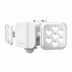 【送料無料】ムサシ RITEX フリーアーム式LED高機能センサーライト(5W×2灯) 「ソーラー式」 S-220L ホワイト