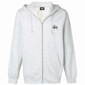 STUSSY BASIC STUSSY ZIP HOOD ステューシー スウェット パーカー ジップアップ ベーシックロゴ[並行輸入品]