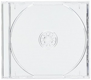 10mm厚CDジュエルケース 1枚収納 透明 10個