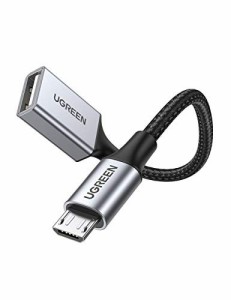 UGREEN USB OTGケーブル Micro USB 変換 Android スマホ タブレット 対応 USBホスト変換アダプタ マイクロ B オス