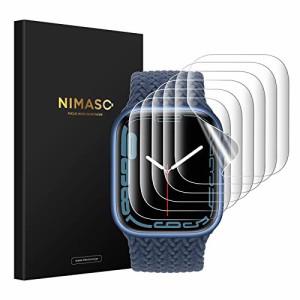 【6枚組】 NIMASO フィルム 41mm Apple Watch series 7 対応 apple watch7 保護フィルム アップルウォッチ