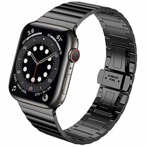 Miimall For Apple Watch 7/SE/6/5/4/3/2/1 ステンレスバンド アップルウォッチ 7 交換バンド 金属 高級ステン