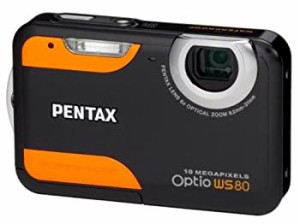 【中古品】PENTAX デジタルカメラ Optio WS80 1000万画素 光学5倍ズーム 防水 OPTIOWS(中古品)