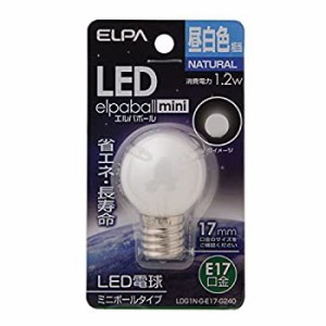 【中古品】ELPA エルパ LED電球G30形E17 昼白色 屋内用 省エネタイプ LDG1N-G-E17-G24(中古品)