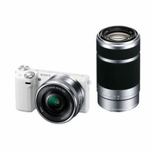 【中古品】SONY デジタル一眼カメラ「NEX-5T」ダブルズームレンズキット(ホワイト) NE(中古品)