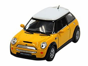 【中古品】KiNSMART 1:28 ミニクーパー S イエロー ウィンドウボックス 200-523(中古品)