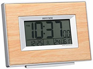 【中古品】リズム(RHYTHM) 目覚まし時計 電波時計 デジタル 温度 ・ 湿度 カレンダー (中古品)