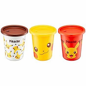 【中古品】スケーター ストロー付 タンブラー 3個 320ml ピカチュウ フェイス ポケッ (中古品)