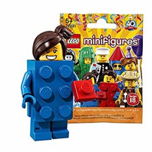 【中古品】レゴ(LEGO) ミニフィギュアシリーズ 18 レゴブロックガール【未開封】｜ LE(中古品)