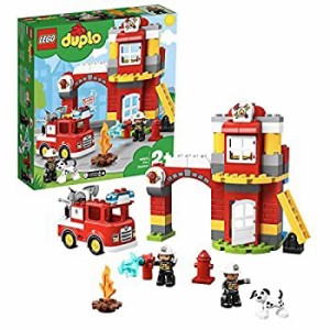 【中古品】レゴ(LEGO) デュプロ 光る! 鳴る! 消防車と消防署 10903(中古品)
