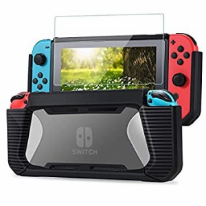 【中古品】Tasikar コンパチブル Nintendo Switch カバー 耐衝撃 強化グリップゴム保 (中古品)