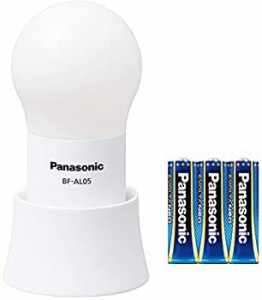 【未使用 中古品】パナソニック LEDランタン 乾電池エボルタNEO付き 電球色 ホワイト BF-AL05(中古品)