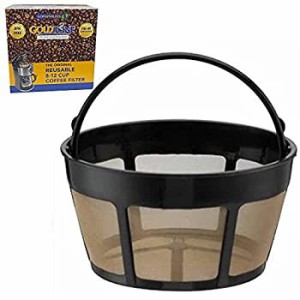 【中古】(1) - GoldTone Brand Reusable 8-12 Cup Basket Coffee Filter fits Cuisinart Coffee Makers and Brewers. Replaces your Cuis