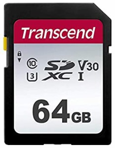 【中古】(未使用・未開封品)Transcend SDカード 64GB UHS-I U3 V30 対応 Class10 (最大転送速度95MB/s) 5年保証 TS64GSDC300S-E【Amazon.