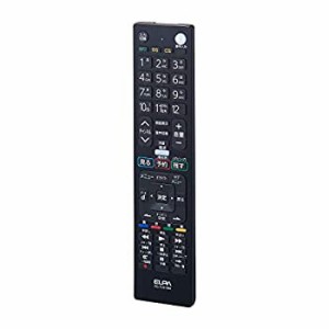 【中古】エルパ (ELPA) テレビリモコン 三菱用 (RC-TV019MI) テレビ リモコン 汎用/設定不要 ブラック