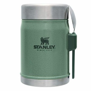 STANLEY(スタンレー) クラシック真空フードジャー 0.41L グリーン ランチジャー スープジャー 弁当箱 保温 スプーン付き 食洗機対