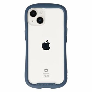 iFace Reflection iPhone 14 ケース クリア 強化ガラス (ネイビー)【アイフェイス アイフォン14 用 iphone14 用 カバー 韓国 耐衝撃 透明