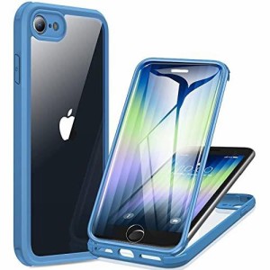 Miracase iPhone SE 第3世代 用 ケース SE3 SE2 第2世代 iPhone 8用スマホケース iPhonese カバー 4.7インチ 9H強化両面ガラス フルカバ