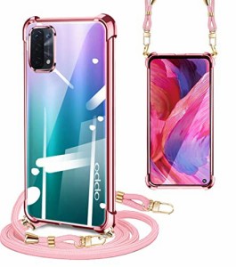 PAILAIMEN OPPO A54 5G ケース クリア ショルダーストラップ 耐衝撃 OPG02 スマホケース Oppo A74 5G カバ