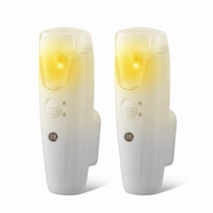 THOVAS 緊急LED懐中電灯、3-in-1充電式停電ライト、家庭用多機能ポータブル自動ハンドヘルドライト、緊急事態用照明センサー常夜灯、2パ