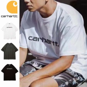 Carhartt カーハート Tシャツ トップス メンズ レディース 半袖 刺繍ロゴ 無地 クルーネックTシャツ  カジュアル ティーシャツ ストリー