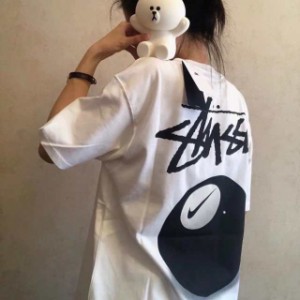 Stussy ビリヤードプリントスポーツショートスリーブTシャツ