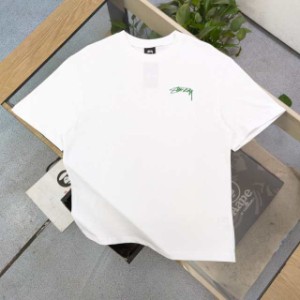 Stussy ステューシー Floral Parade レタープリント カジュアル カップル ゆったり 半袖 Tシャツ