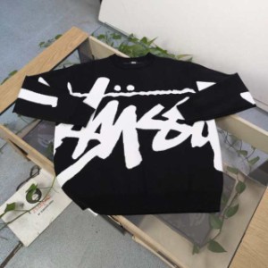 Stussy ジャカードカップルルーズニットクルーネックセーター