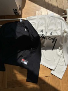 Stussy共同ブランド23fwメッシュロングスリーブ