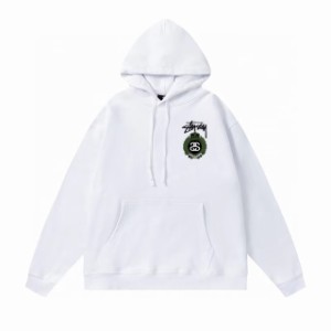 新品 ステューシー STUSSY プリント ファッション　パーカープルオーバー2023新作