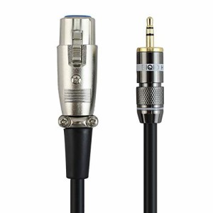 CM35-1.5by WYVERN AUDIO XLR キャノンメス⇔3.5mmミニプラグ マイクケーブル PCとマイクの接続等に 1.5m