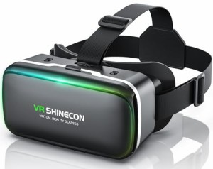 【送料無料】VRゴーグル VRヘッドセット ヘッドマウントディスプレイ スマホ用 ピントや目幅調整可 非球面光学レンズ 眼鏡対応 ブルー