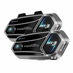 【送料無料】FODSPORTS 技適認証 バイク インカム M1-S Air インカム 連続使用20時間可能 接続自動復帰 3riders 2人通話
