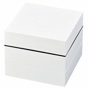 【送料無料】正和 重箱 オードブル 三段 シール蓋 ホワイト 約縦18×横18×高さ16.7cm おしゃれ 運動会 お花見 ピクニック お正月 おせち