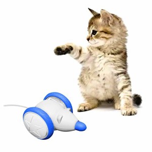 【送料無料】猫 おもちゃ 電動ネズミ ペットおもちゃ 自動 猫用 ねこ ねずみの鳴き声 猫遊び 屋内猫用猫おもちゃ 猫へのプレゼント 一人
