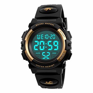 【送料無料】Timeverタイムエバーデジタル腕時計 メンズ 操作簡単 防水うで時計 見やすい表示 腕時計 時計 男の子 ストップウォッチ付き 