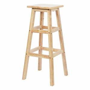 【送料無料】Rxakudedo ハイスツール 木製スツール 椅子 正方形の木製スツール ハイスツール 木製 80CM カウンタースツール カウンターチ