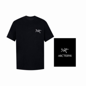 ARCTERYX アークテリクス 半袖ブラック Tシャツ 背中ビッグロゴ 半袖 メンズ レディース Tシャツ