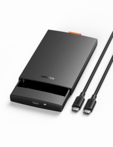 UGREEN 2.5インチ SSD HDD ケース USB C 3.1 Gen 2接続規格 UASP対応 6Gbps高速転送速度 2.5型 ハードディスクケース SATA 9.5mm/7mm 6TB