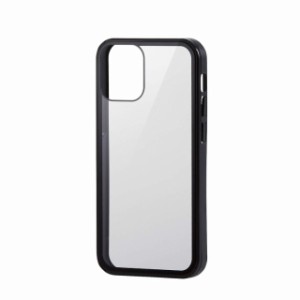 エレコム iPhone 12 mini ケース Qi充電対応 360度保護 ブラック PM-A20AHV360MBK