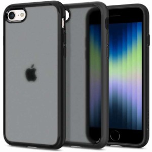 Spigen 半透明 iPhone SE3 ケース 第3世代 2022 iPhone SE2 ケース 第2世代 iPhone7用ケース iPhone8用 ケース マット感 2重構造 黄ばみ