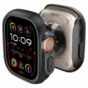 Spigen Apple Watch ケース Apple Watch Ultra 落下 衝撃 吸収 簡易着脱 超薄型 シンプル スリム 軽量 保護カバー シン・フィット ACS054