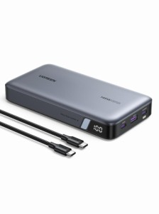 UGREEN PD3.1 モバイルバッテリー 145W高出力 25000mAh大容量 3ポート USB-C×2 USB-A×1 単ポート140W高出力・入力65W対応 パススルー機