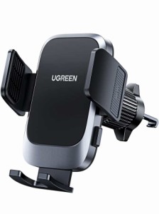 UGREEN 車載ホルダー スマホホルダー 車 片手操作 厚いケース対応 スマホスタンド すまほほるだー 携帯ホルダー 車 エアコン 吹き出し口