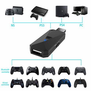 Uniraku 2022最新版　PS5/PS4/Switch/PC用有線と無線コントローラー変換アダプター PS5コントローラー用接続コンバーター　PS4コントロー