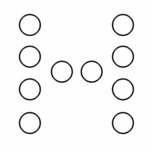 Ofowin 10個入り Oリング ニトリルゴム 15mm x 17mm x 1mm ブラック オーリング 15mmの内径 17mmの外径 1mm幅 円形 シール ガスケッ ト耐