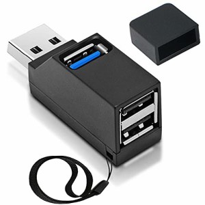 USBハブ 3.0 [USB3.0+USB2.0*2ポート] 拡張 3ポート バスパワー ポート拡張 高速データ転送 指紋防止加工 超小型 軽量 携帯便利 usbハブ