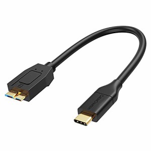 usb type c マイクロusb，CableCreation(Gen2/ 10Gbps)【2本入り】USB C to Micro B 3.0 変換ケーブル USB 3.1外付けハードドライバケー