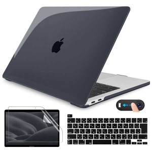 CISSOOK MacBook Pro 13 インチ ケース ブラック 2022 2021 2020 改良新型 カバー 透明 MacBook Pro 13 インチ ケース M2 A2338 m1 A2251